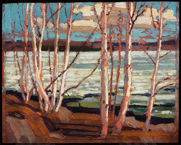 tom thomson spring ontario early ago canoe lake wood painting algonquin thompson artist creative 1917 cauldron died claremont 1877 born